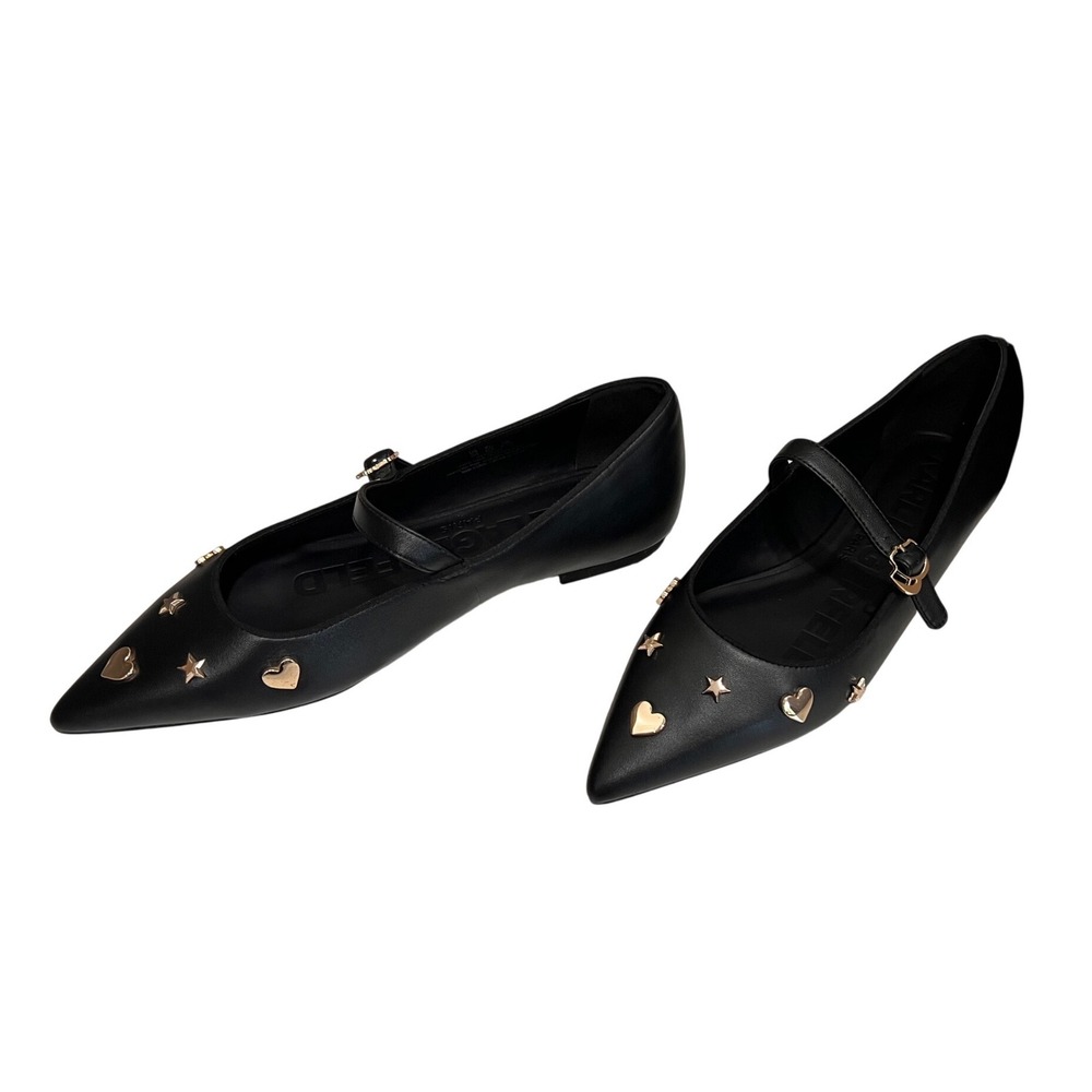 Karl Lagerfeld Paris Black Veyda li Mary Jane Flats Shoes Size 9 $129 NIB - Picture 7 of 10